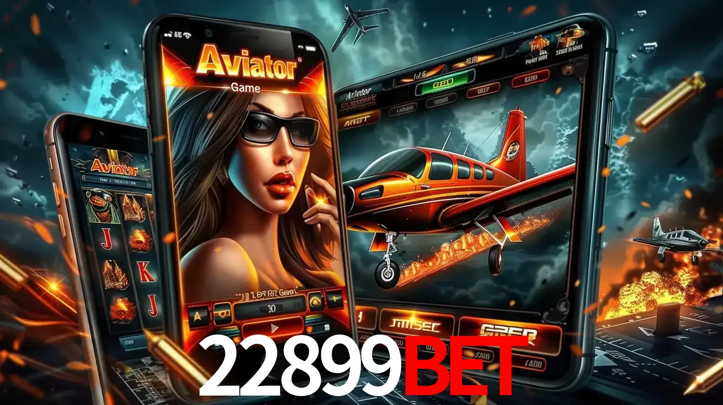 O popular jogo de apostas Aviator exibido em vários celulares e tablets, mostrando a interface emocionante e a ação de voo disponíveis para jogar agora no 22899bet.